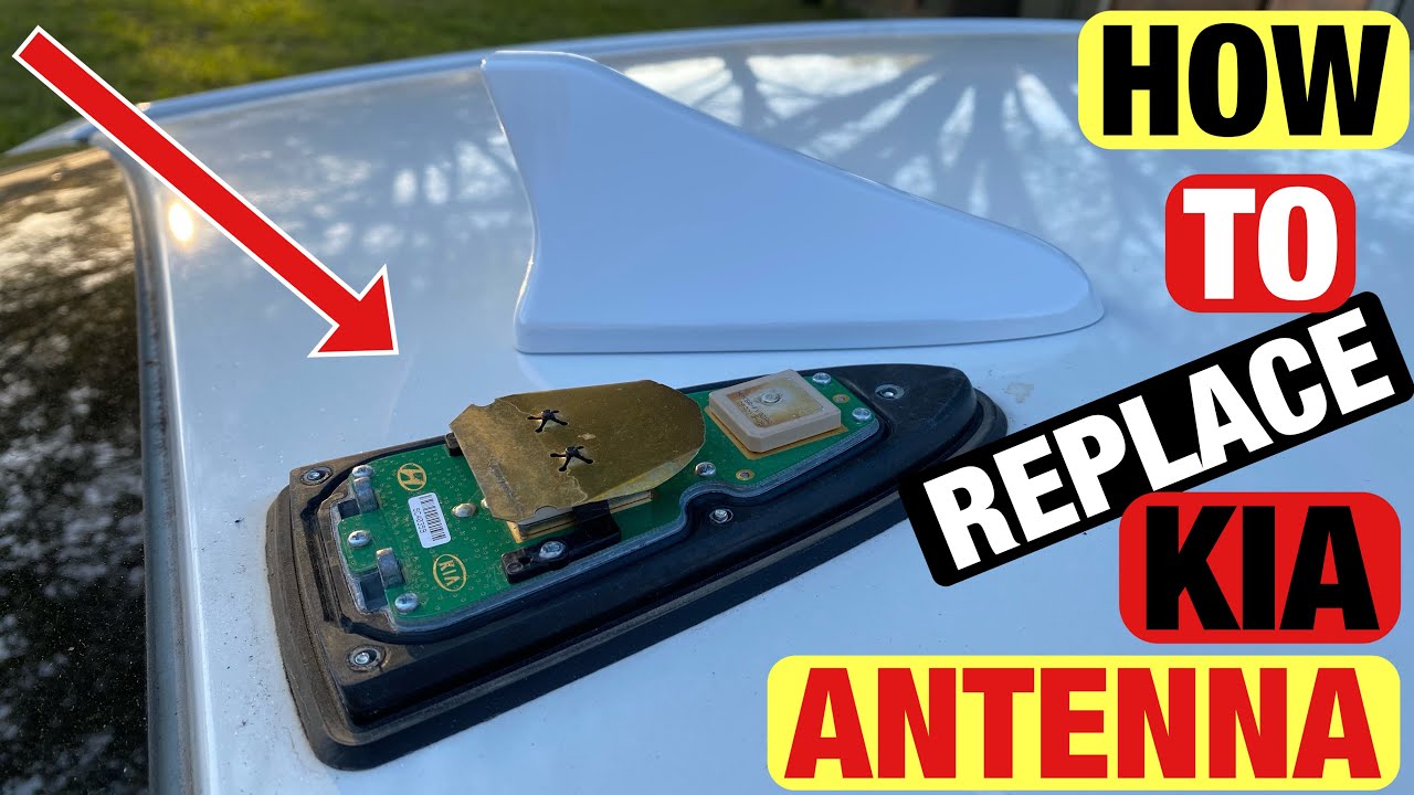 STEP BY STEP HOW TO REPLACE KIA CAR ANTENNA | USE THIS METHOD ON HYUNDAI CARS TOO #KIA #HOWTO