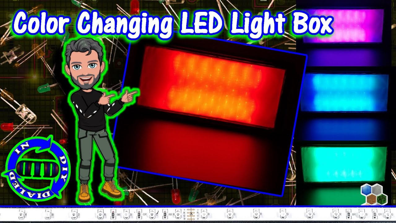 DIY LED Light Box - Color Changing Display tutorial