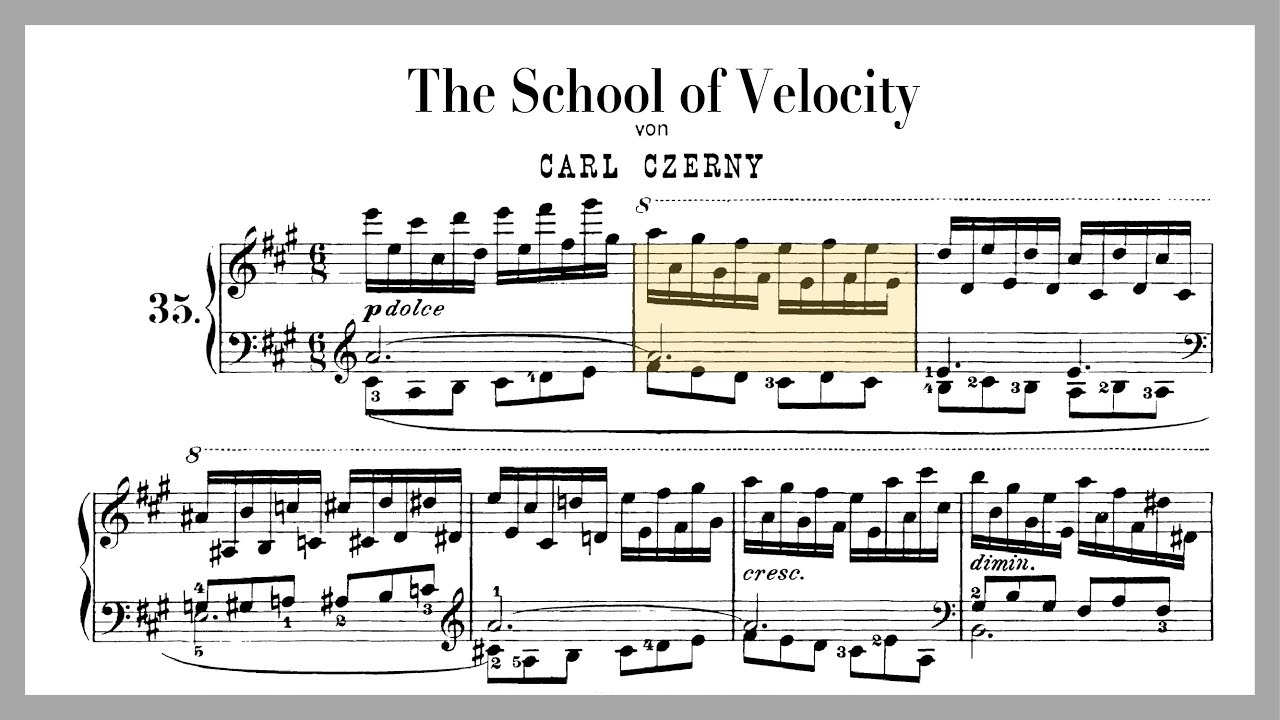 Best etude for staggered octaves! (Czerny Op. 299, No. 35 from The School Of Velocity)