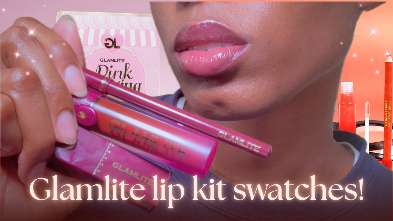 Glamlite lip kit swatches | 9 lip kits! 💋