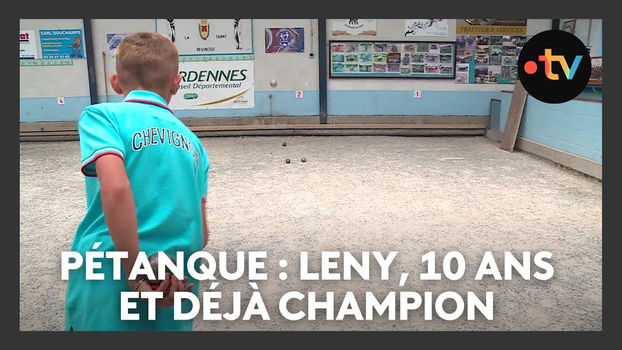 Pétanque : Leny Jonet, 10 ans  et déjà champion de triplette minime