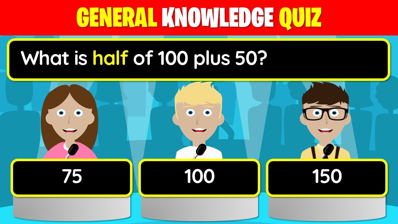 ✅  Can YOU CRUSH this GENERAL KNOWLEDGE QUIZ?! - 40 Trivia Questions | 25-104
