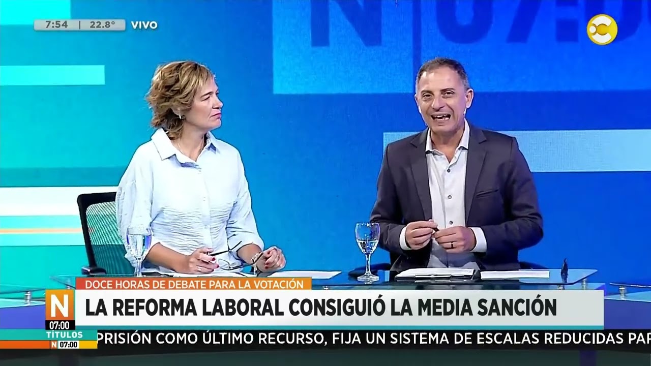 Reforma laboral: tensión e incidentes en las inmediaciones al Congreso │N7:00│ 12-02-26