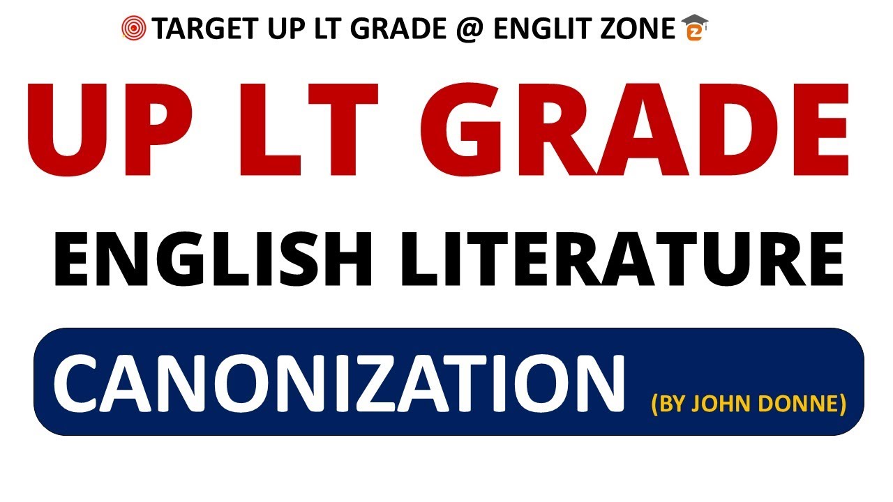MCQ on Canonization by John Donne / MCQ ON UP LT GRADE ENGLISH EXAM