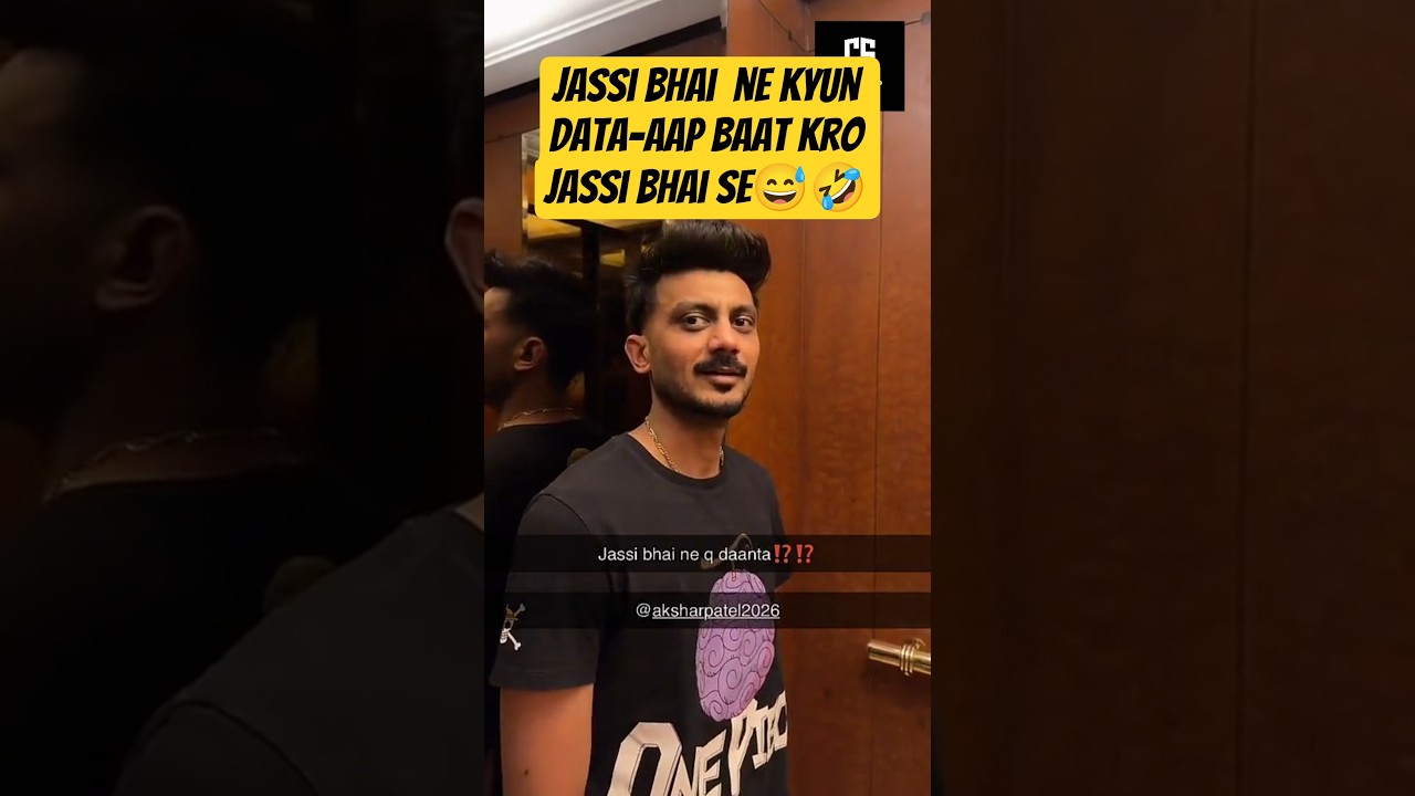 Jassi bhai ne kyun danta,aap baat karo na jassi bhai se -Arsdeep & Axar funny video #cricksnap