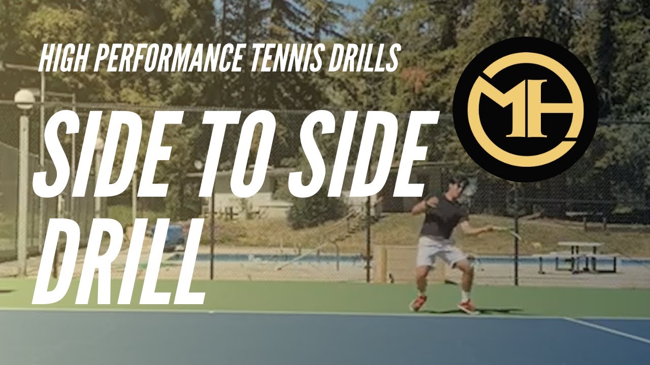 High Performance Tennis Drills - Side to Side Movement Drill