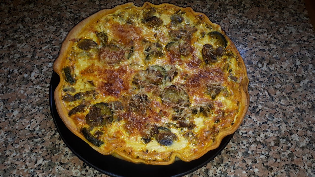 Tarte aux champignons frais😁