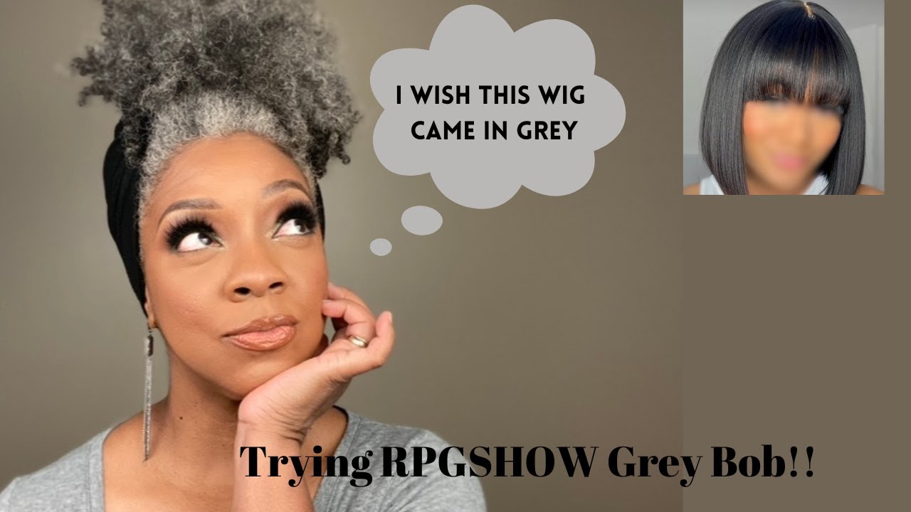 Trying a Bob Hairstyle in Grey!!!! @Rpgshowwigs