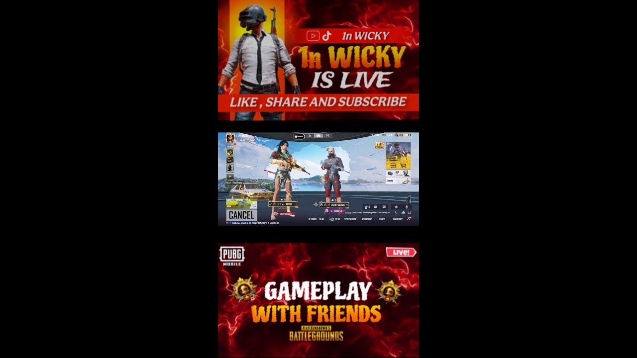 Pubgmobile live with funny friends