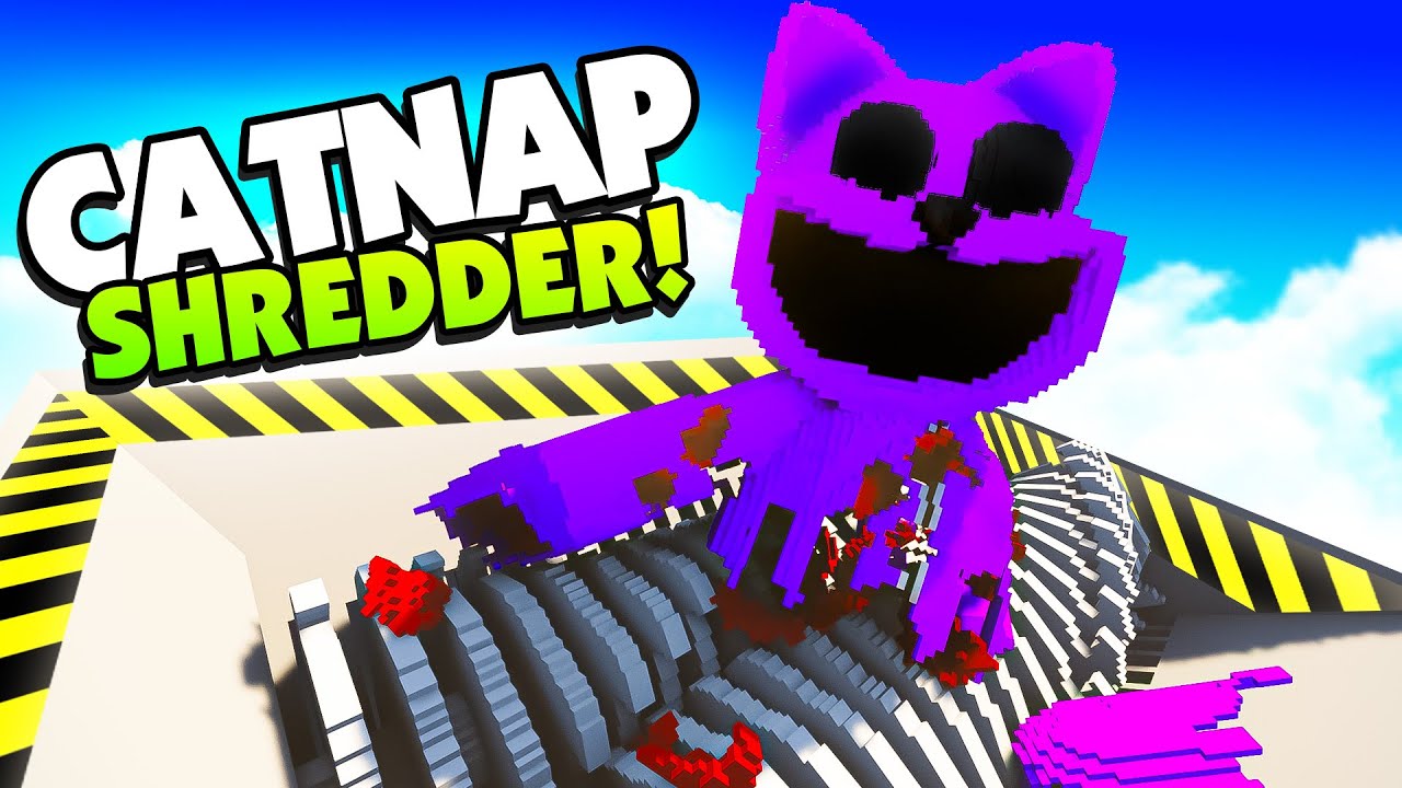Я измельчил кошачью на гигантском измельчителе! — Геймплей модов Teardown