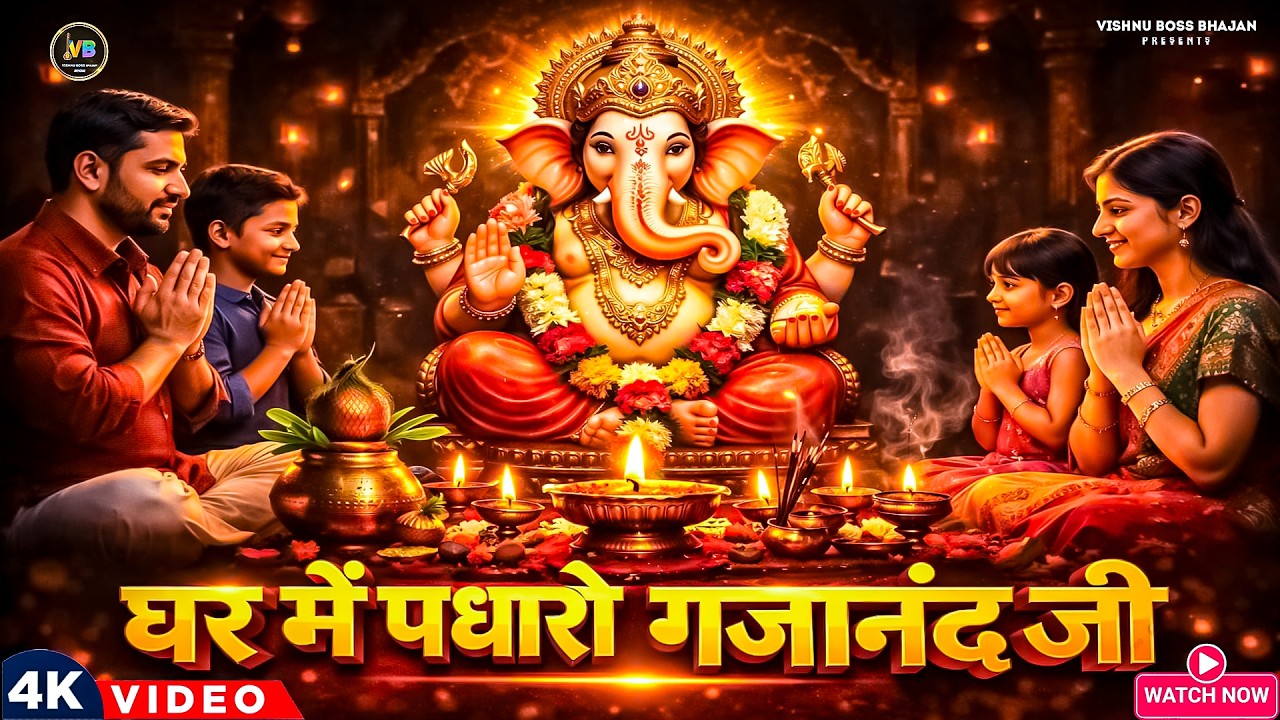 ​घर में पधारो गजानंद जी | Ganesh Bhajan 2026 |Ganpati Bappa Morya! #GaneshBhajan #GanpatiBappaMorya