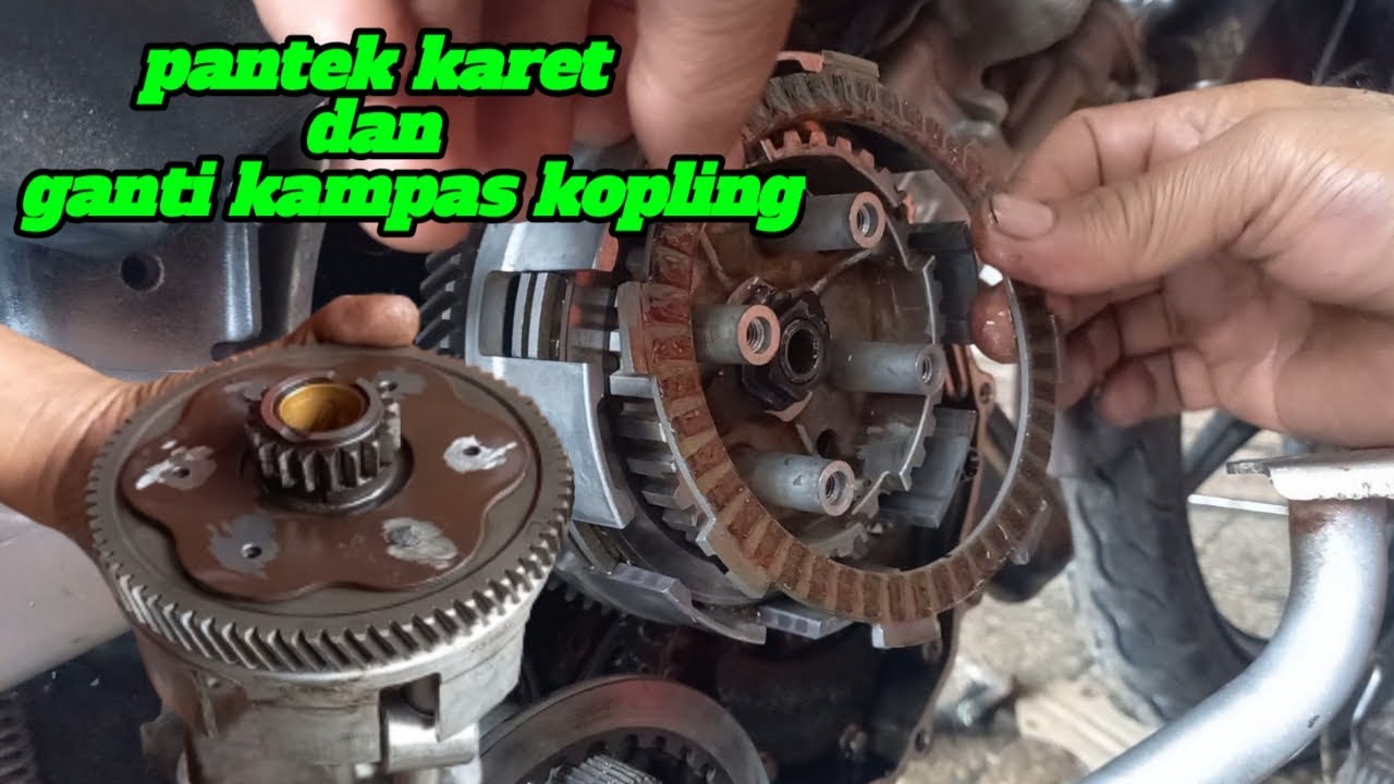 CARA GANTI KAMPAS KOPLING || PANTEK KARET KOPLING JUPITER MX NEW