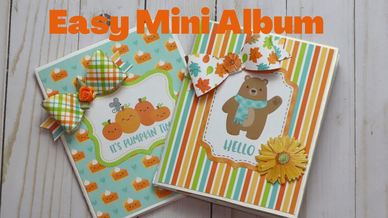 Easy Mini Album Tutorial- Fall Themed-Doodlebug