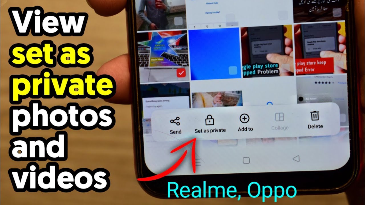 How to View Set as Private Photos and Videos in Realme and OPPO (2025)