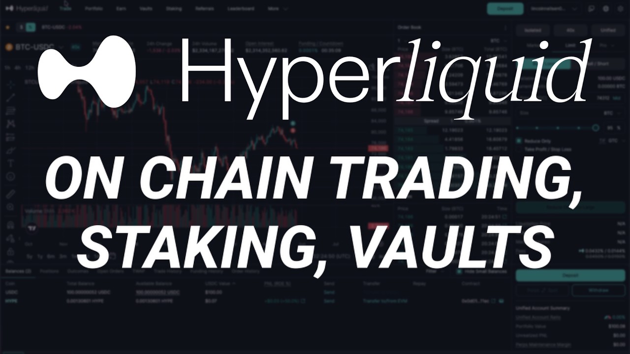 Гайд по Hyperliquid (Торговля, Стейкинг, Ваулты)
