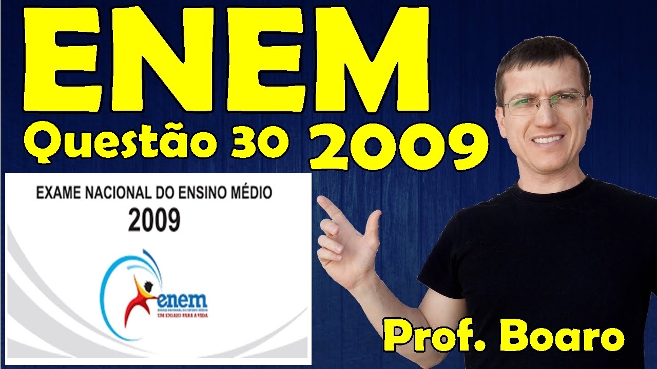 ENEM 2009 - Física - Termologia - Questão 30 resolvida (Caderno Azul) - Prof. Marcelo Boaro