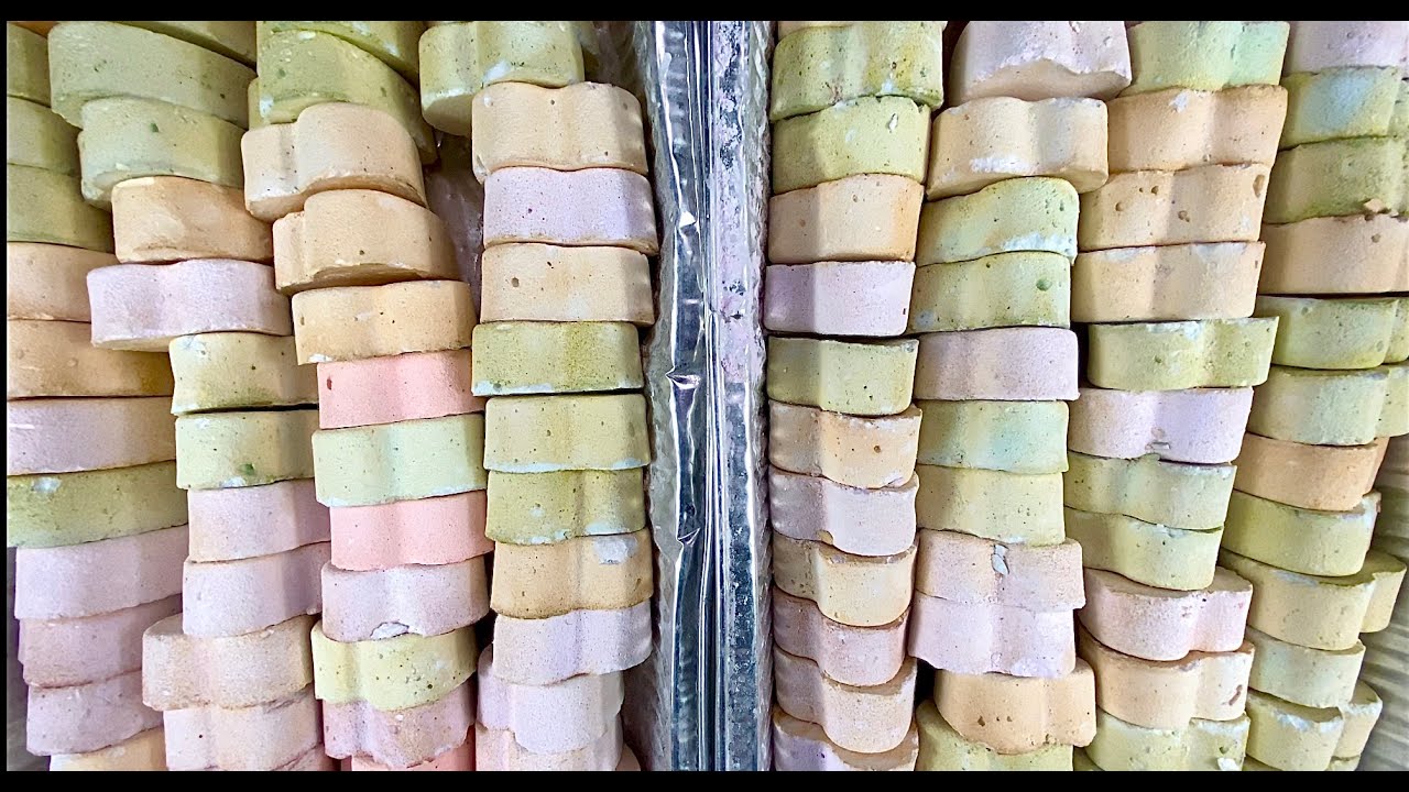 ASMR || 126 CRUNCHY GYM CHALK HEARTS || #BIRTHDAYWEEKCELEBRATION