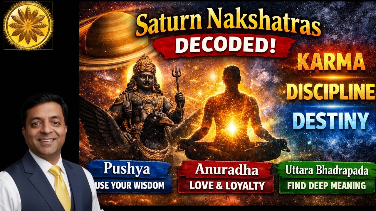 Secrets of Saturn Nakshatras | Pushya, Anuradha & Uttara Bhadrapada – Karma, Discipline & Destiny