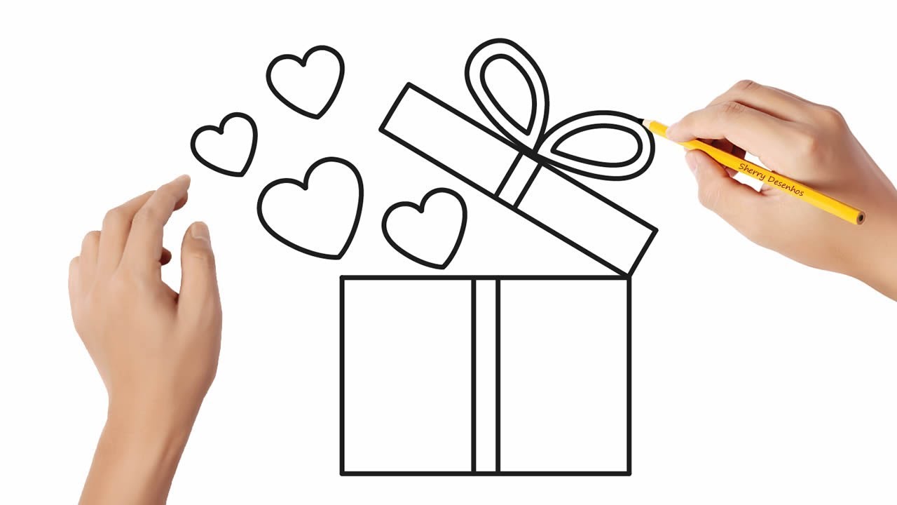 Como desenhar uma caixa de presente #2 🎁