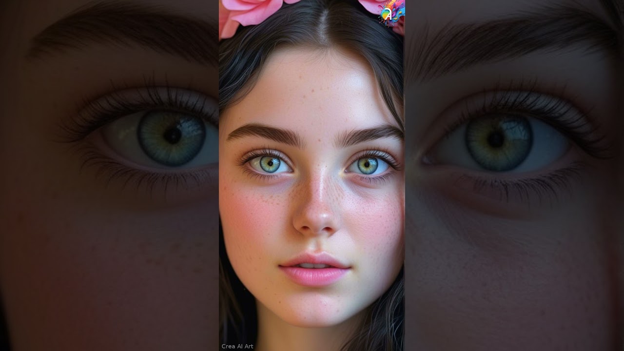 💫 AI-Generated Woman with Freckles  #fantasy #ai  #angel