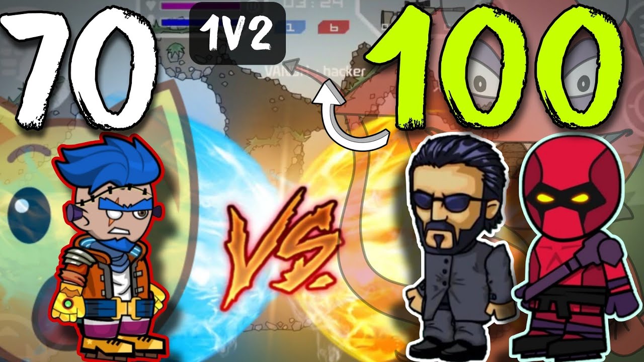 Mini militia | 1V2 | Геймплей Op | Могу ли я победить? | Только Supreme Commander | Они назвали м...