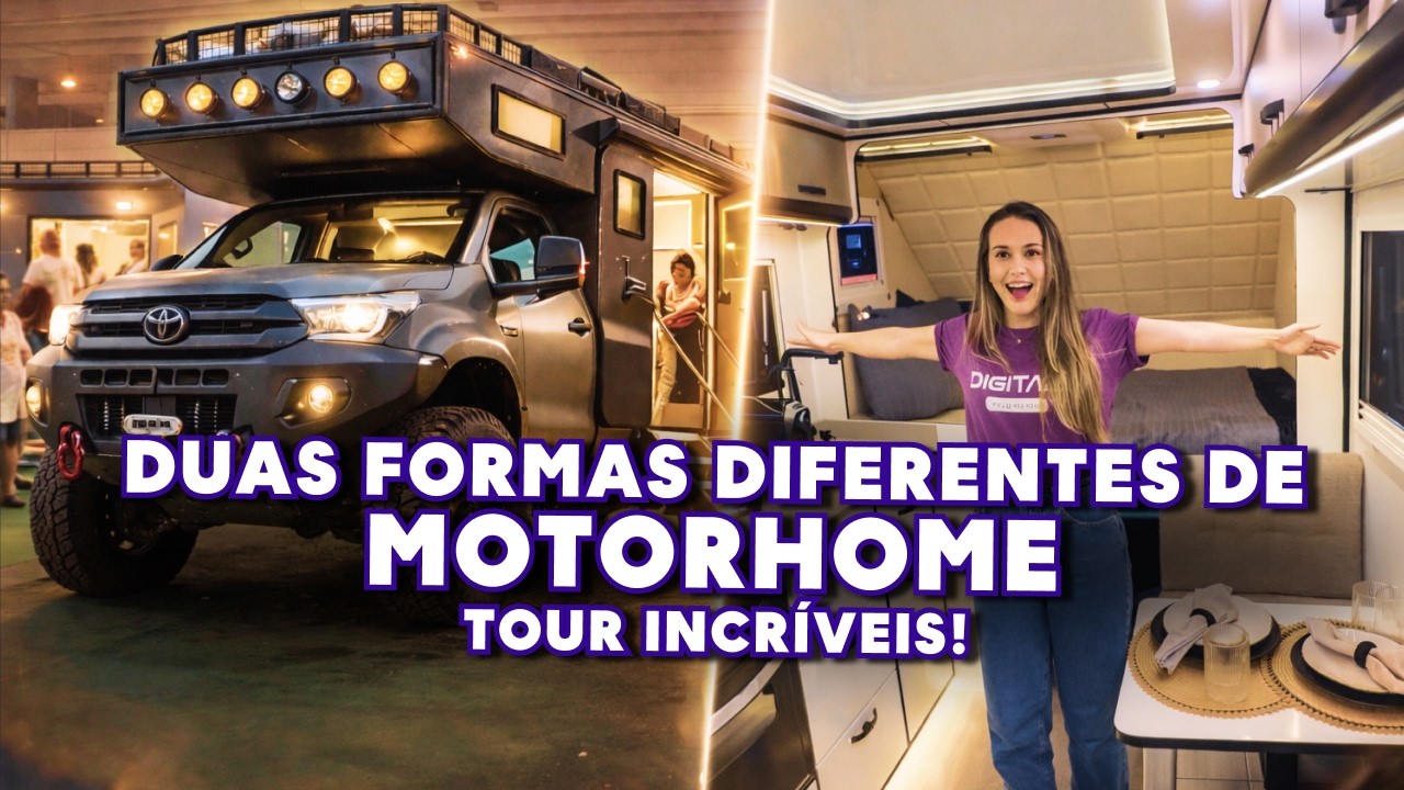 Motorhome em CAMINHONETE e TRAILERS de ALTO PADRÃO | Tour Completo