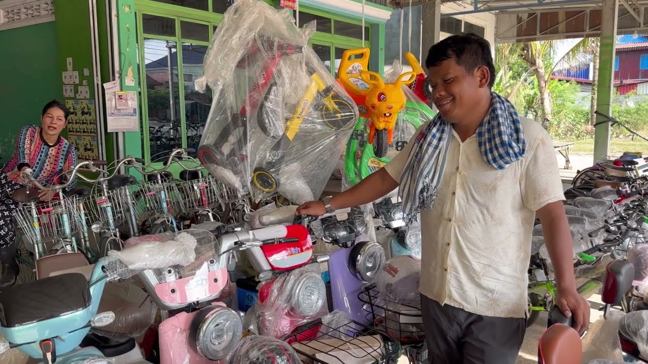 កង់ស្អាតៗណាស់ ដើររកទិញកង់ចែកក្មេងជិះទៅរៀន