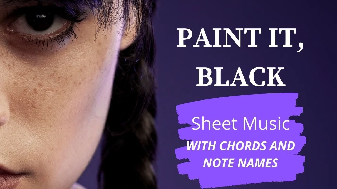 Wednesday Plays on Cello Sheet Music with chords and note names