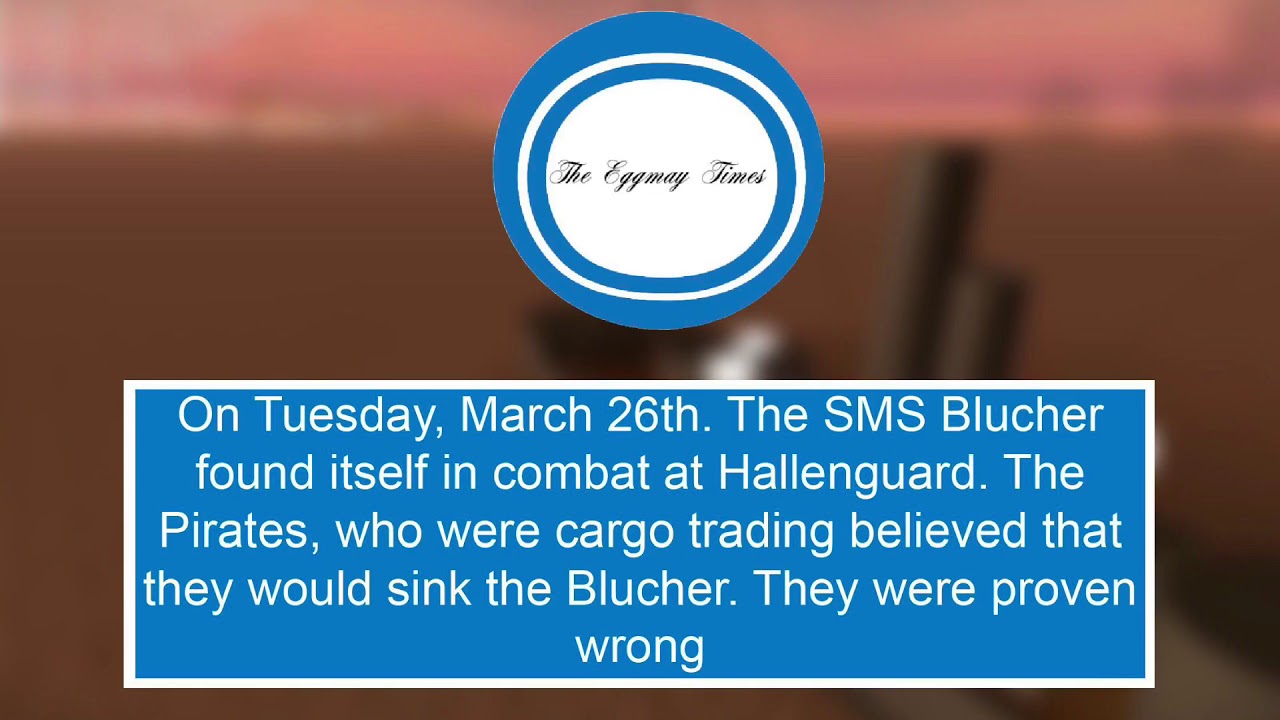 SMS Blucher attacks Pirates