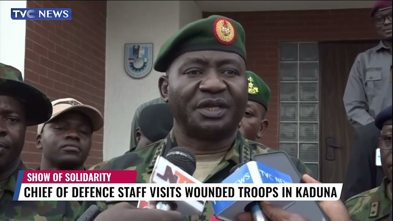 Chief Of Defence Staff Visits Wounded Troops In Kaduna