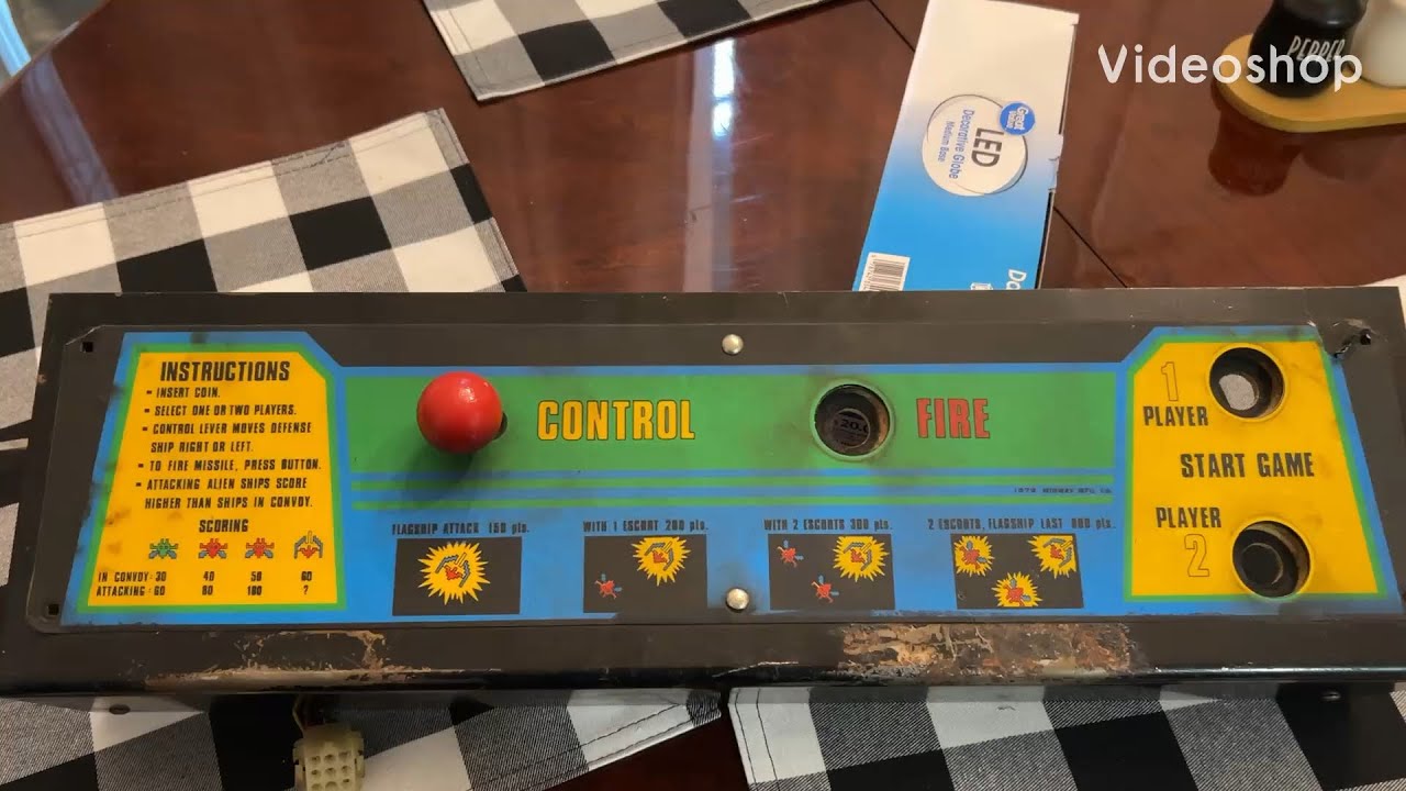 Galaxian, Control Panel Rebuild.  New CPO install and refurbish!