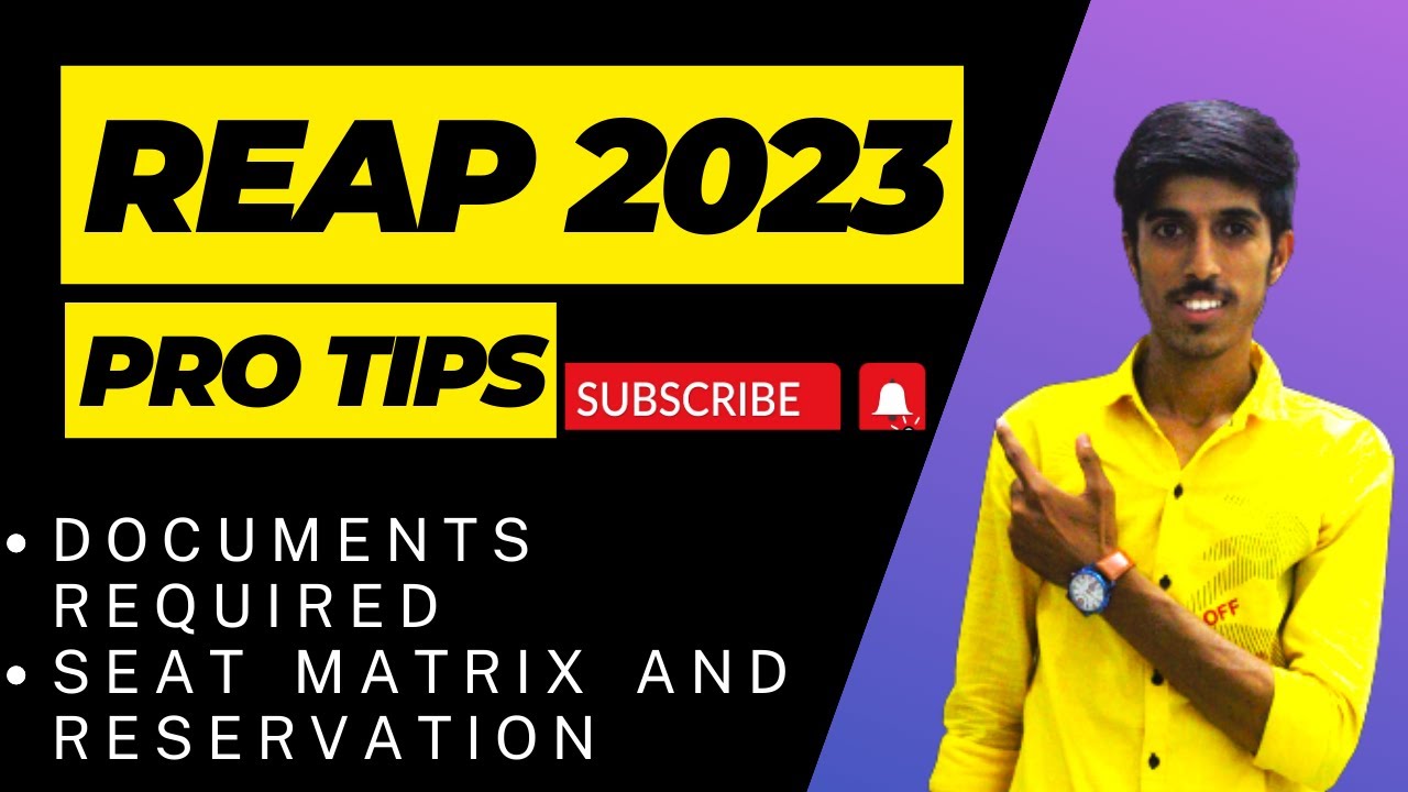 REAP 2023 DOCUMENTS REQUIRED AND SEAT MATRIX OUT || RESERVATION KISKO KITNA  ?? || #reap2023