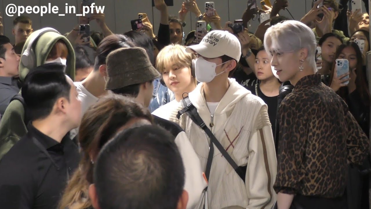ZEROBASEONE / ZB1 제로 베이스 원 arriving in Paris CDG airport for the M Countdown show - 13.10.2023