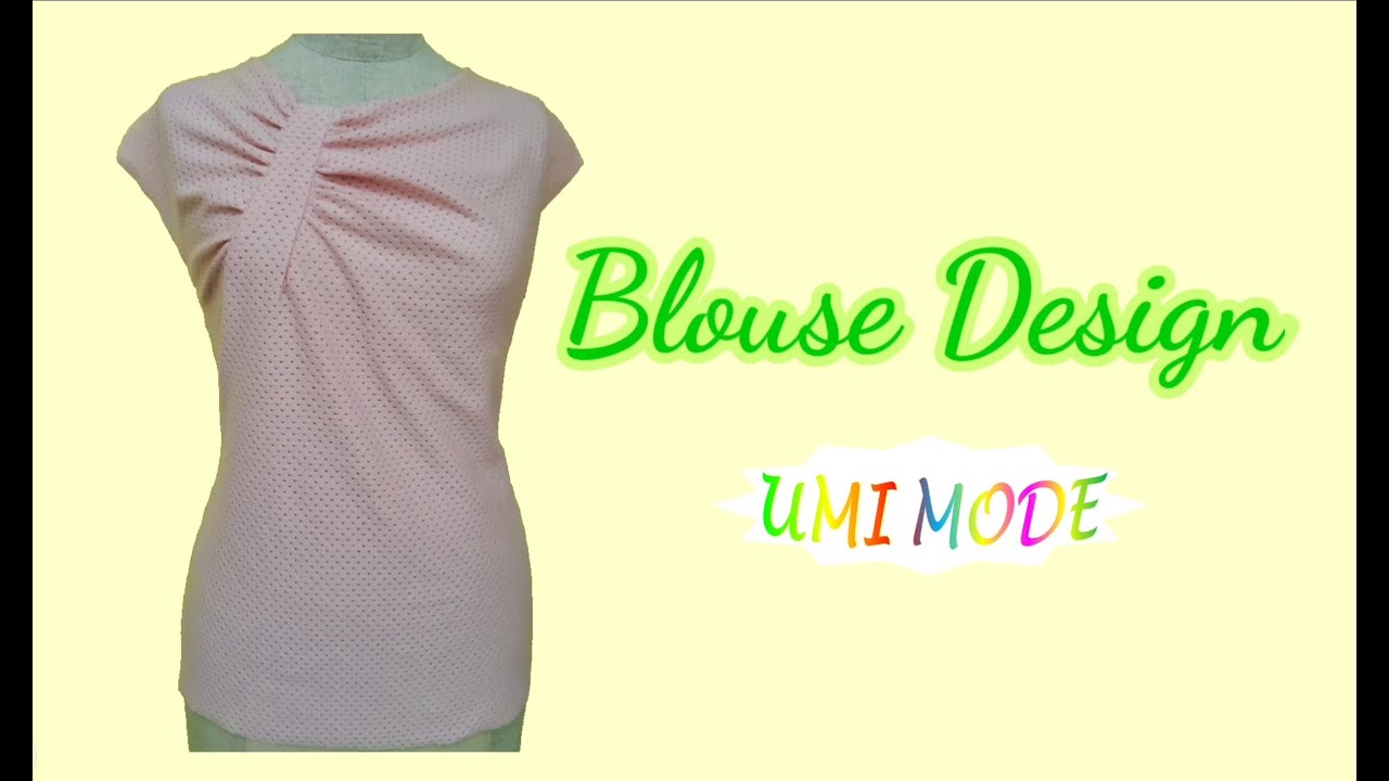 U137 - Asymmetric Gathered Neck Top - &Aacute;o D&uacute;n Cổ Bất Đối Xứng | UMI MODE |
