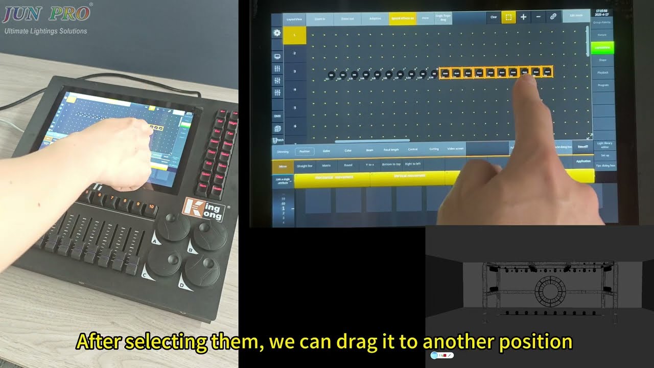 KING KONG DMX T1 Контроллер King Kong JUN PRO Учебное пособие LayoutView & Matrix