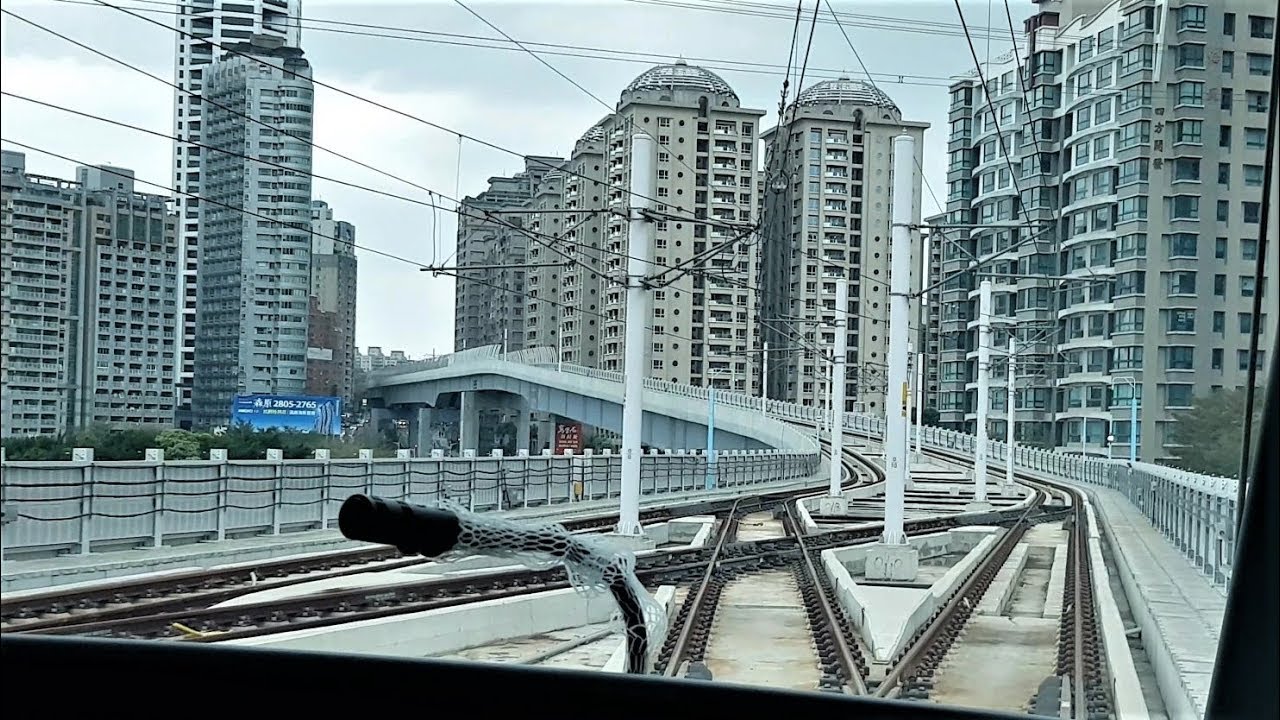 淡海輕軌 紅樹林～崁頂 前方展望路程景 Danhai LRT V01～V11