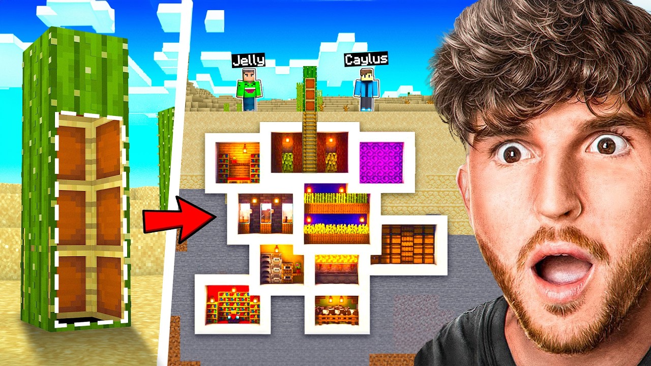 Секретная подземная база, построй битву в Minecraft! (При участии Jelly)