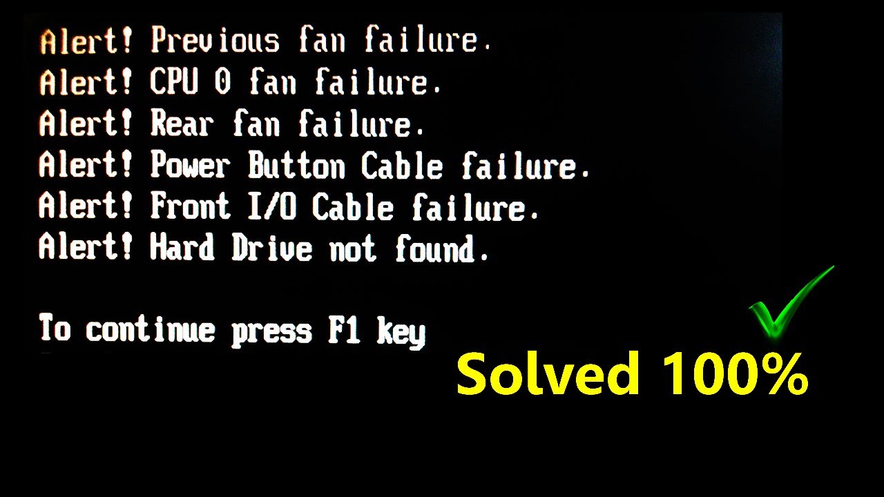 How to fix warning messages in BIOS  |  Dell  | Hp  | Lenovo