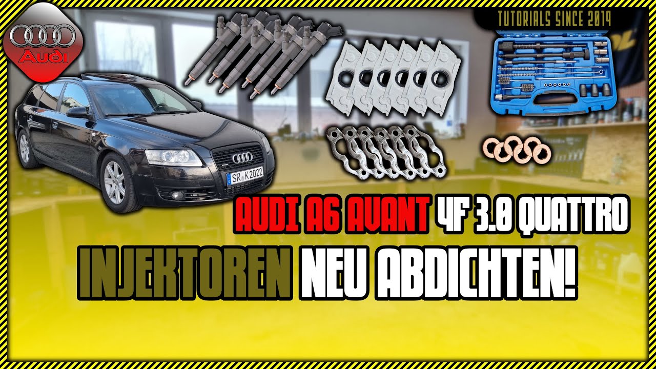 Audi A6 4F Quattro 3.0 TDI | Motorschaden? Die Injektoren werden abgedichtet ! #diy #tutorial #cars