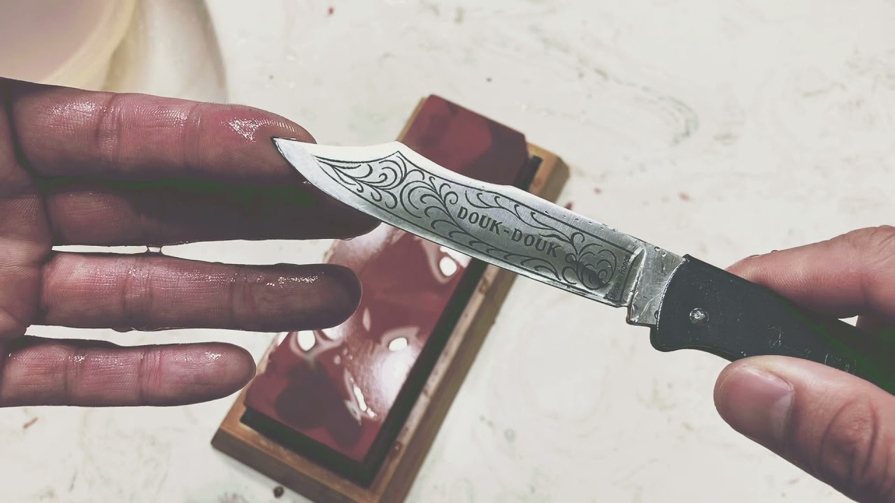 【ナイフレビュー】Sharpening Douk Douk knife ドゥクドゥクナイフを研ぐ