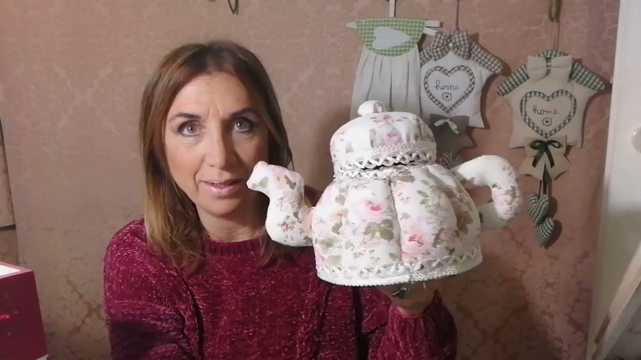 78🎀TEIERA SHABBY CHIC + CARTAMODELLO GRATUITO