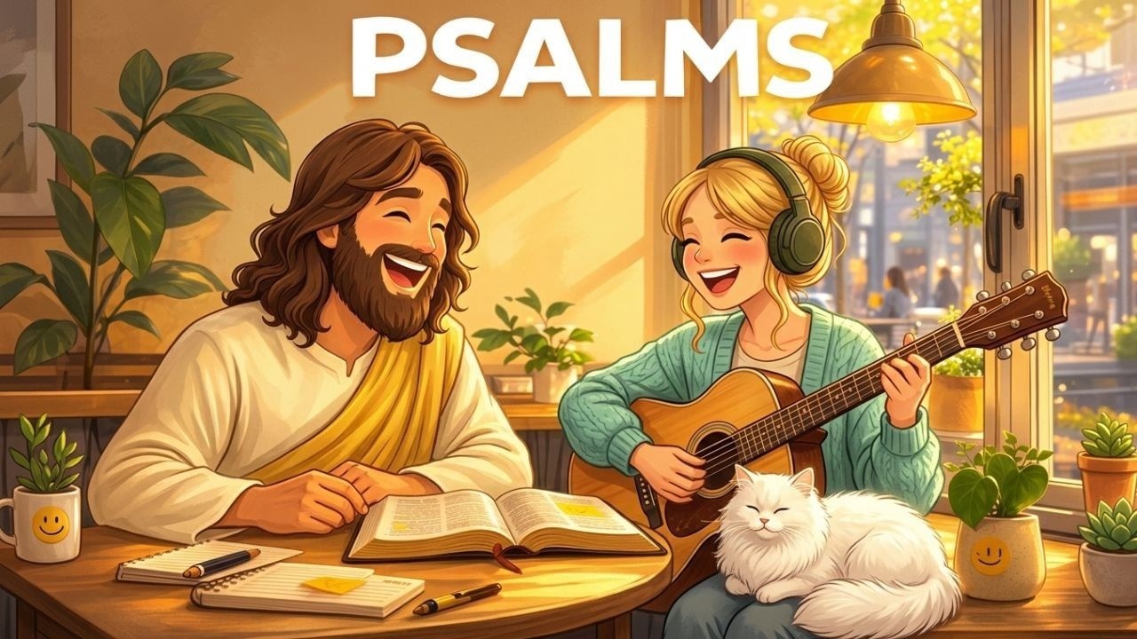 Псалмы 1–15 KJV | Теплый джаз на Писание для работы и утренней молитвы • 11 ч.
