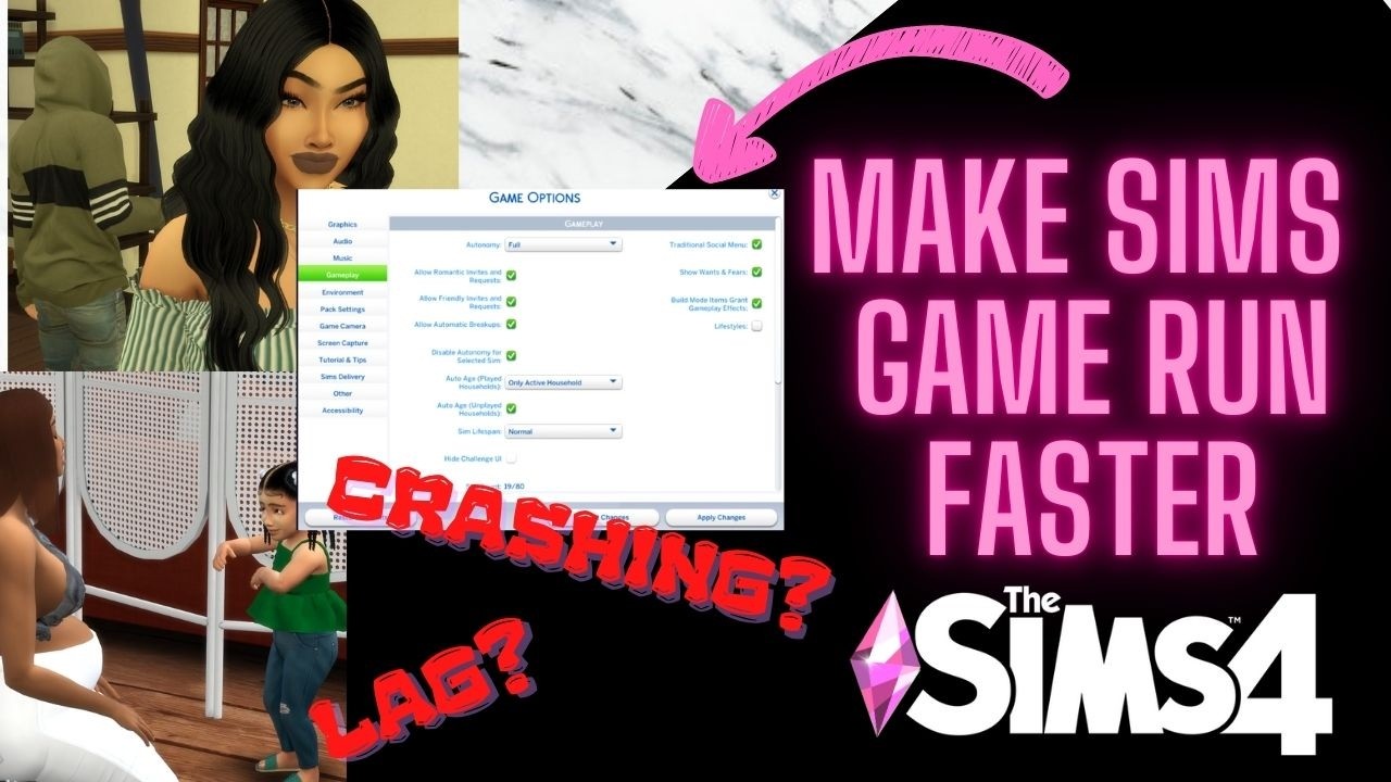 💫🎓HOW TO MAKE SIMS 4 RUN FASTER EASY AND FAST  V’s SIMS 4 UNIVERSITY EP  17🎓💫