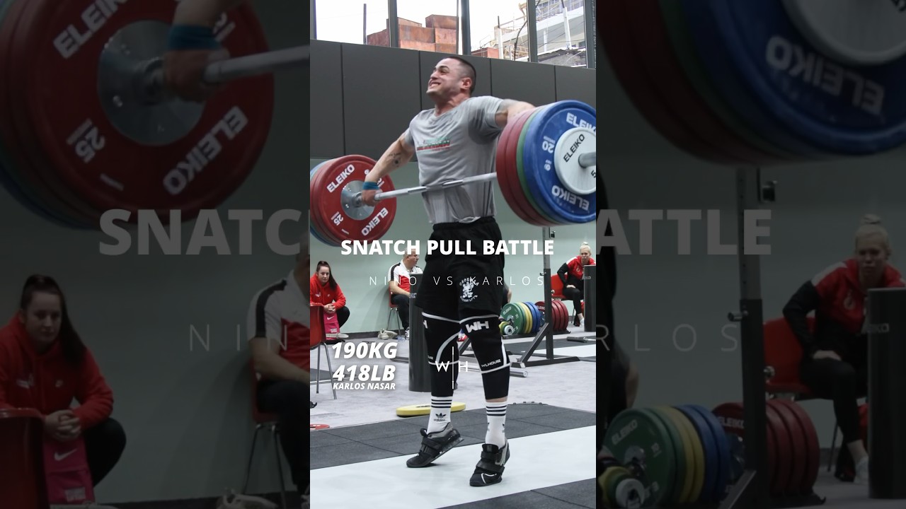 Battle Of The Pulls! Nasar vs Nino #weightlifting