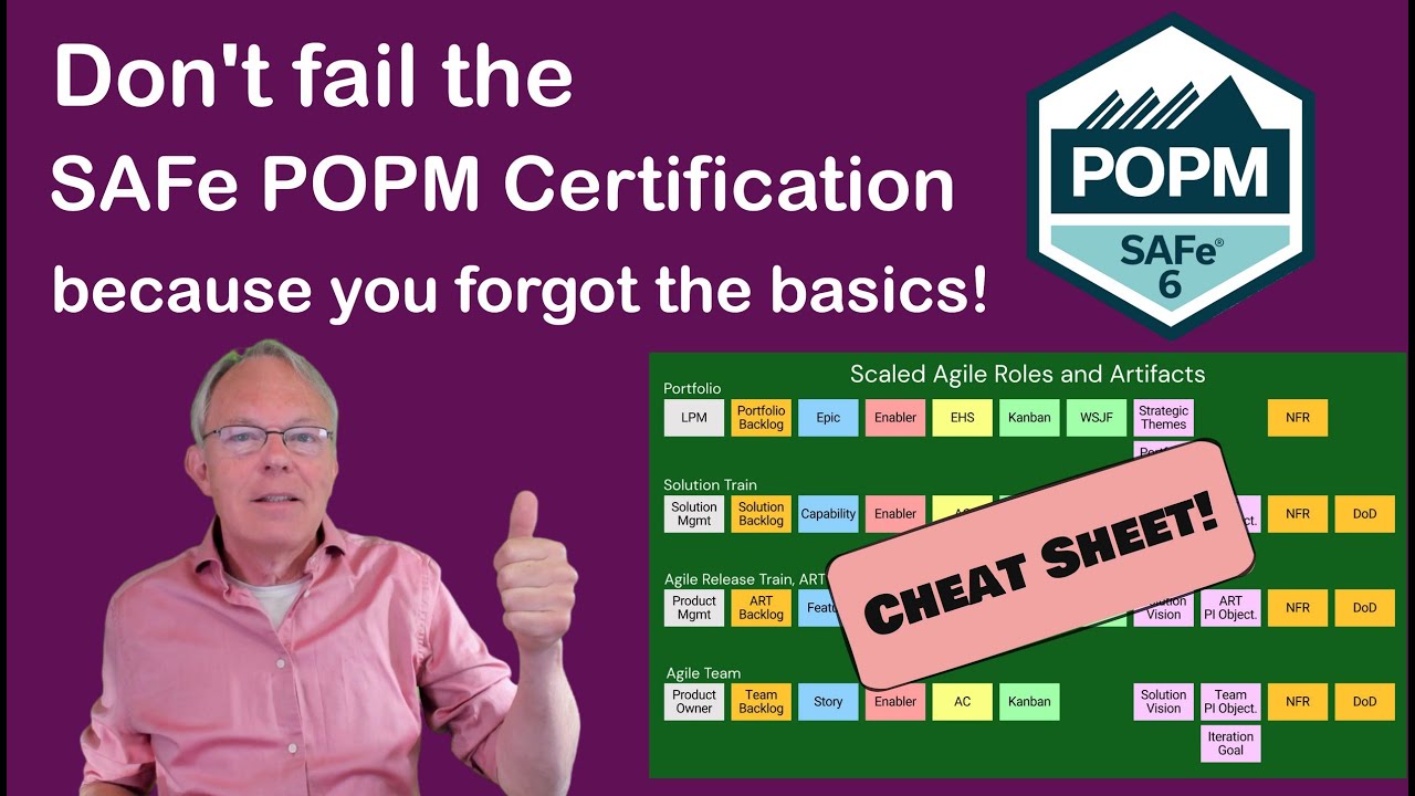 SAFe POPM Certfication cheat sheet