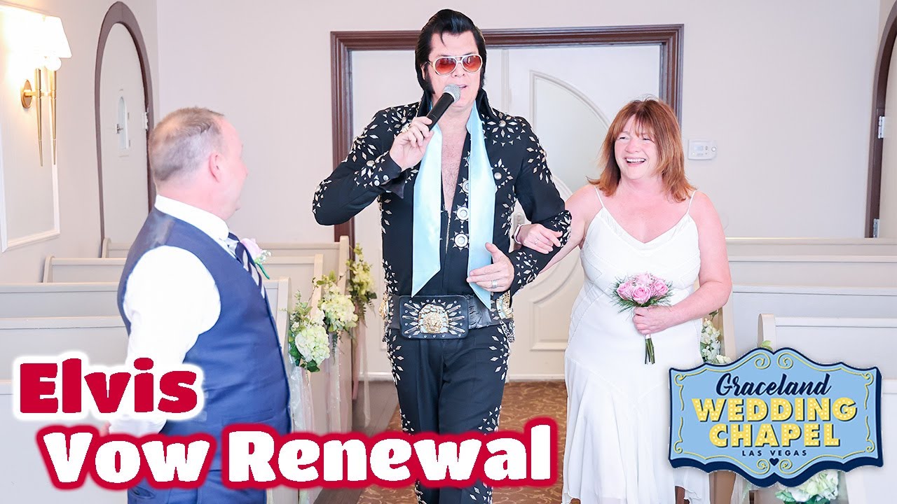 Kelly & Paul's Elvis Vow Renewal in Las Vegas | Graceland Chapel