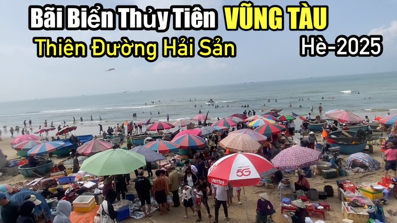 “Khám phá -Làng chài & biển Thủy Tiên Vũng Tàu , cuối tuần đông đảo du khách”