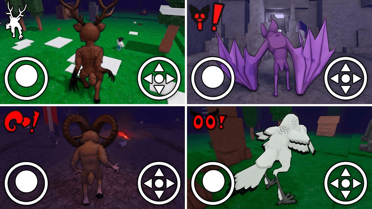 What if I BECOME DEER & BAT & RAM & OWL!? - 99 Nights In The Forest | Roblox