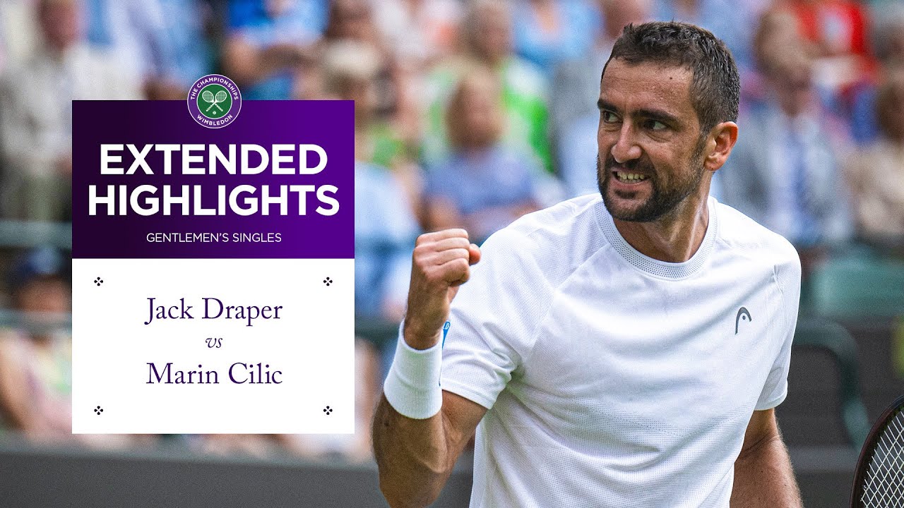 No.4 seed stunned by veteran | Jack Draper vs Marin Cilic | Extended Highlights | Wimbledon 2025