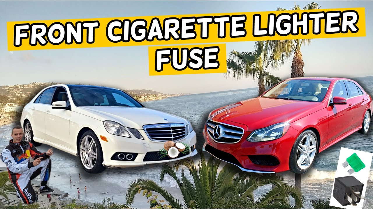 MERCEDES W212 E CLASS FRONT CIGARETTE LIGHTER FUSE LOCATION E350 E400 E250 E200 E220 E250 CDI BLUETE